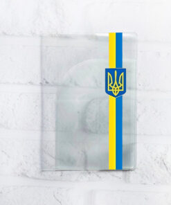 Обкладинка на паспорт книжечку Стрічка. Україна (патріотичний принт 253)