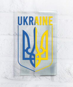 Обкладинка на паспорт книжечку Тризуб Україна (патріотичний принт 254)