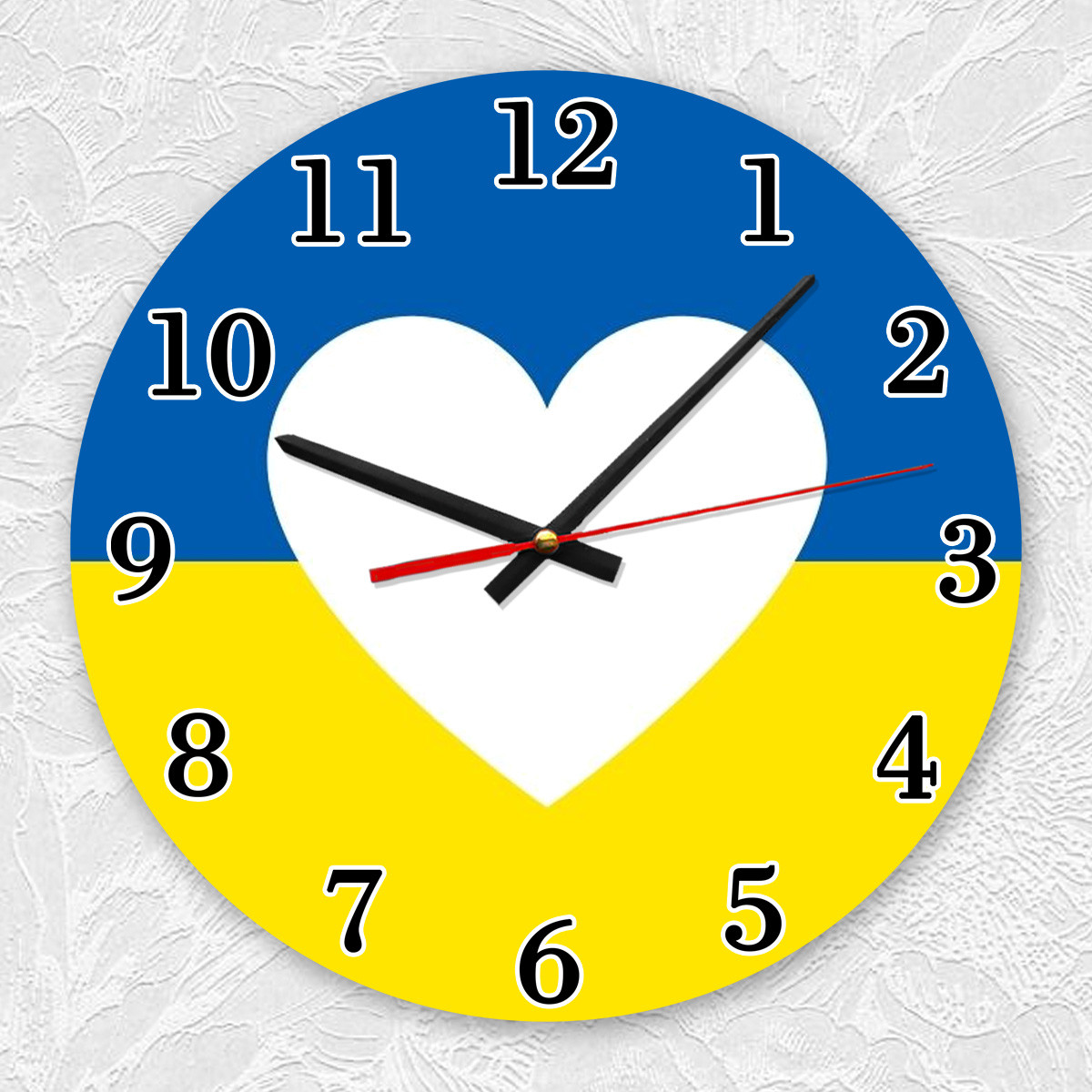 Годинник настінний Україна. Серце