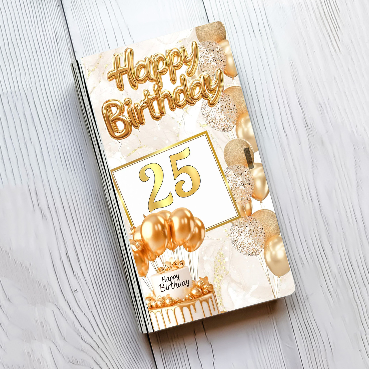 Коробочка конверт для грошей Happy Birthday (принт 18)