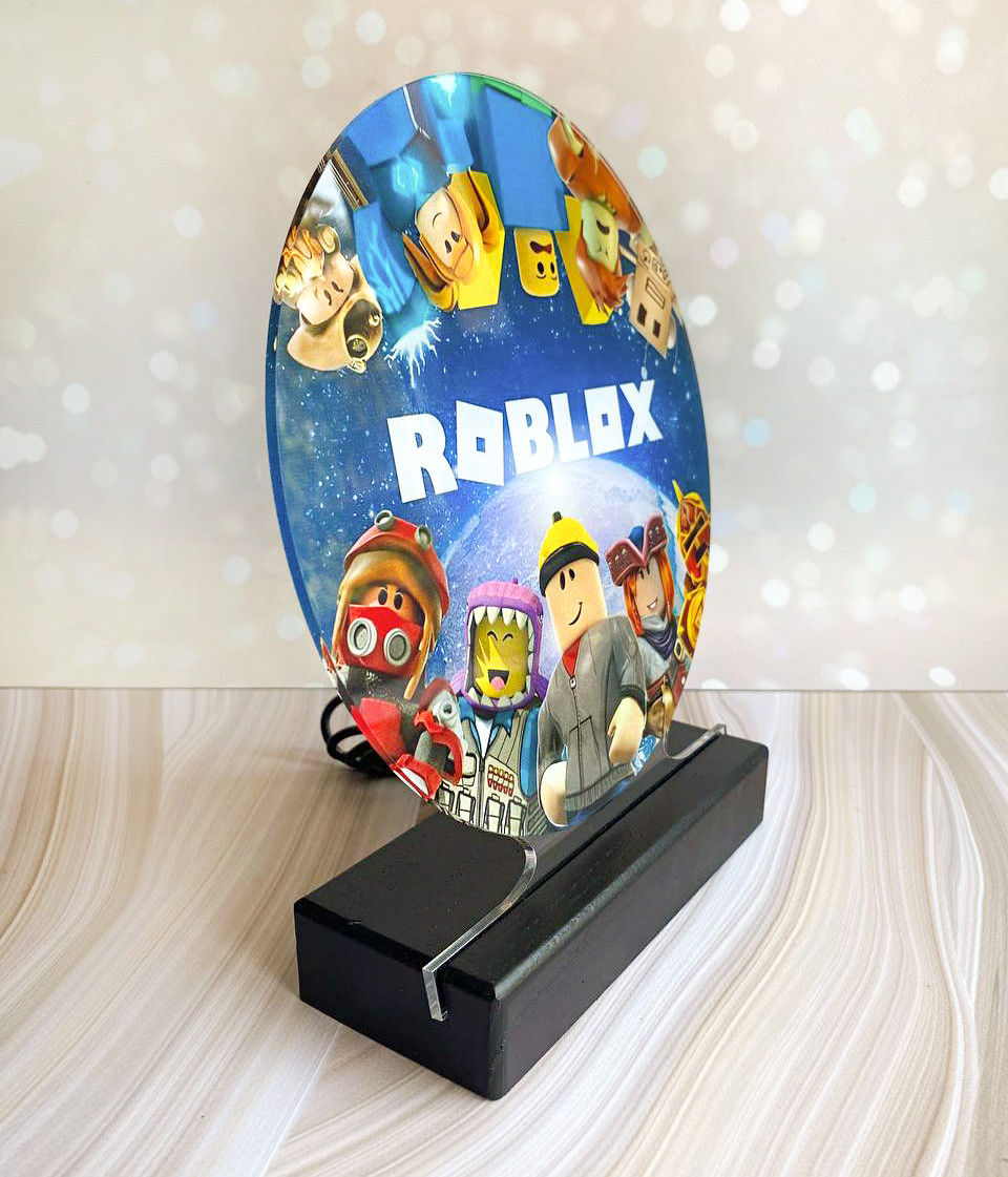Дитячий нічник Роблокс Roblox на чорній основі (дизайн 28.5) - Зображення 3