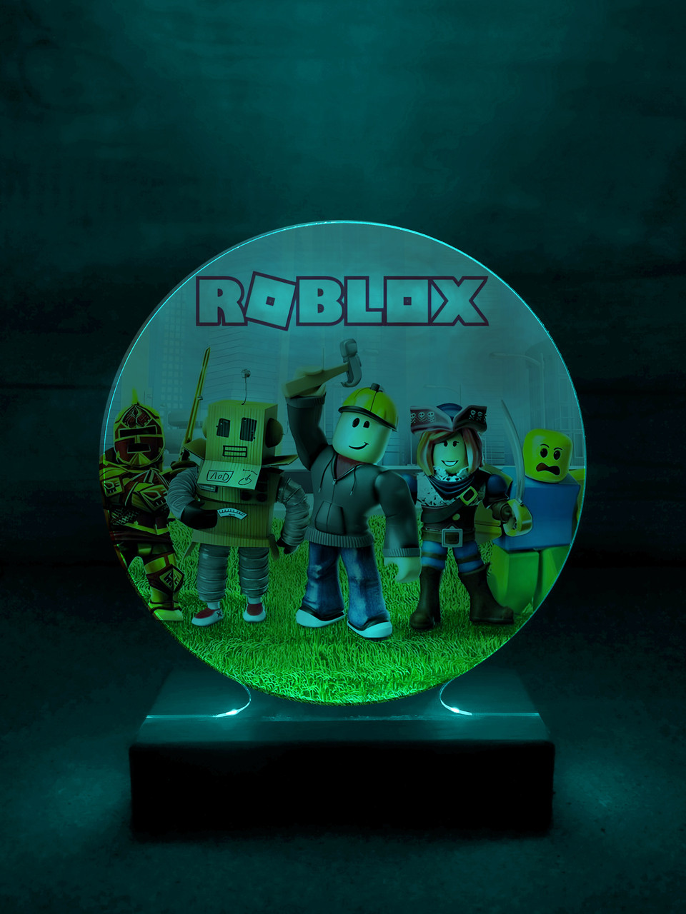 Дитячий нічник Роблокс Roblox на чорній підставці (дизайн 28.2) - Зображення 6