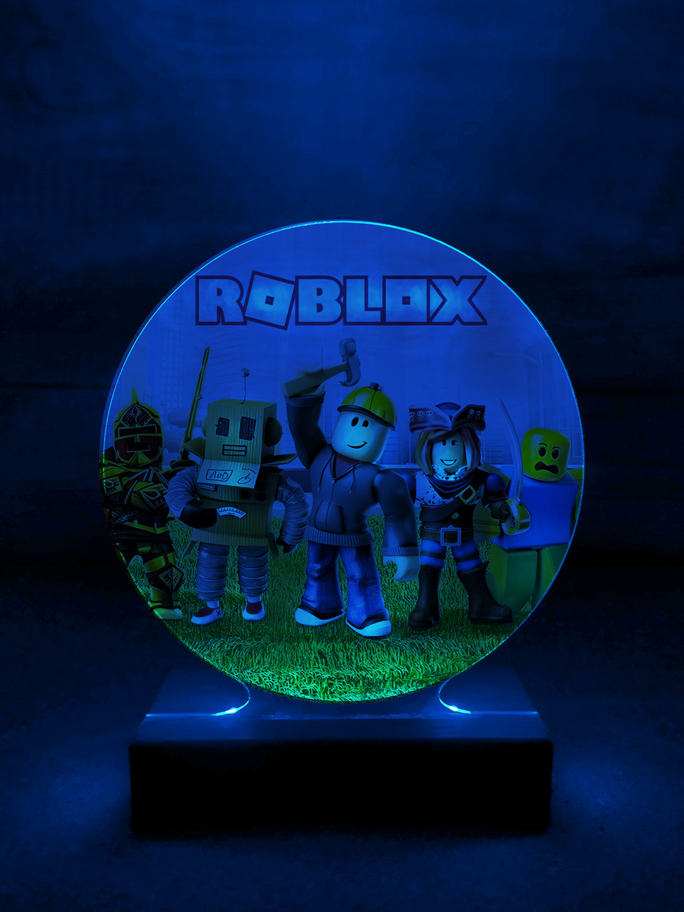 Дитячий нічник Роблокс Roblox на чорній підставці (дизайн 28.2) - Зображення 7