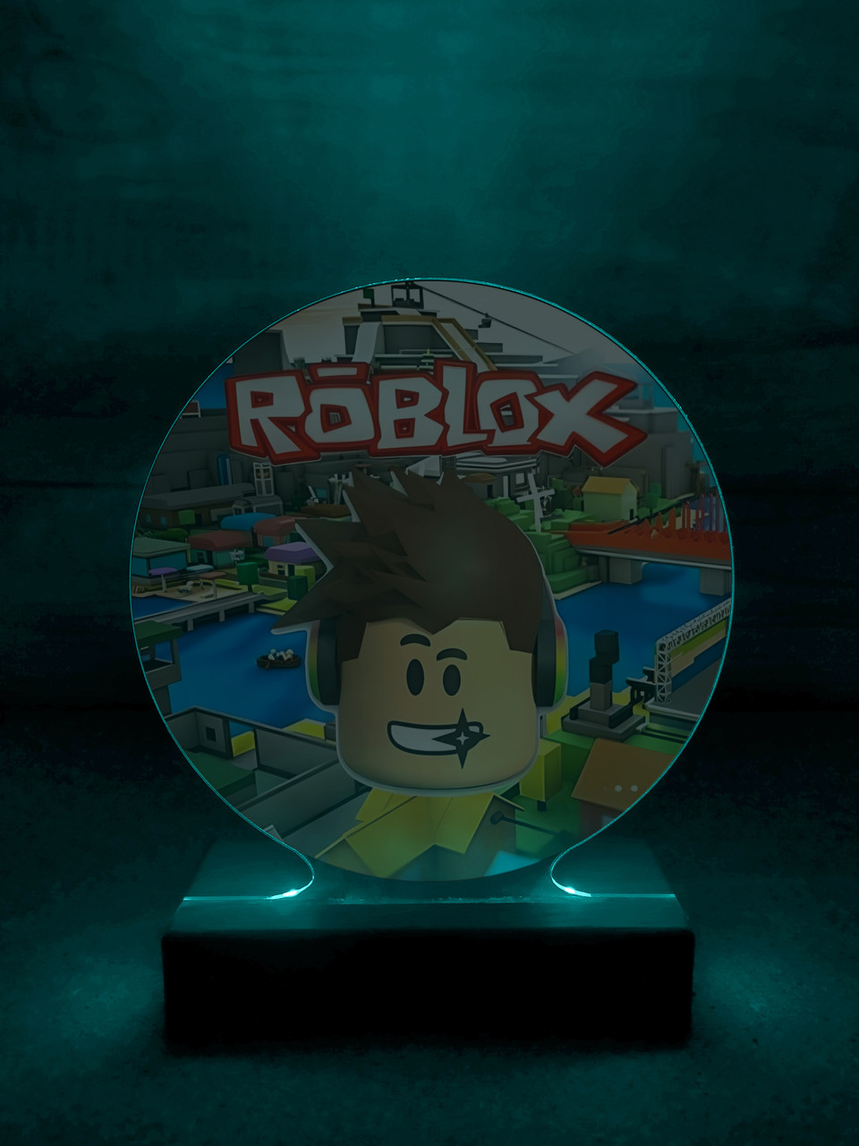 Дитячий нічник Роблокс Roblox на чорній підставці (дизайн 28.3) - Зображення 5