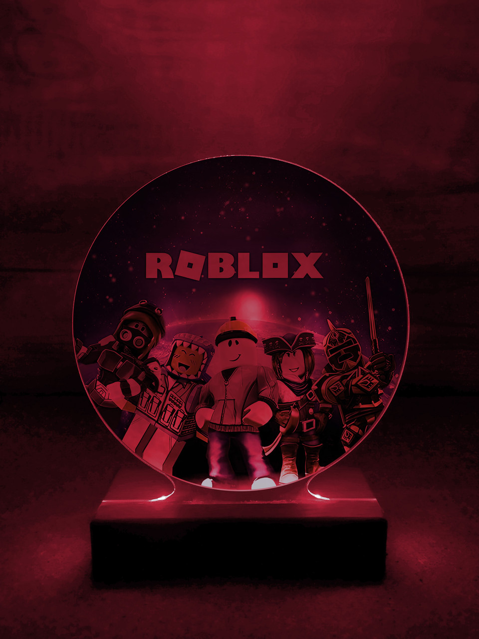 Дитячий нічник Роблокс Roblox на чорній підставці (дизайн 28.4) - Зображення 2