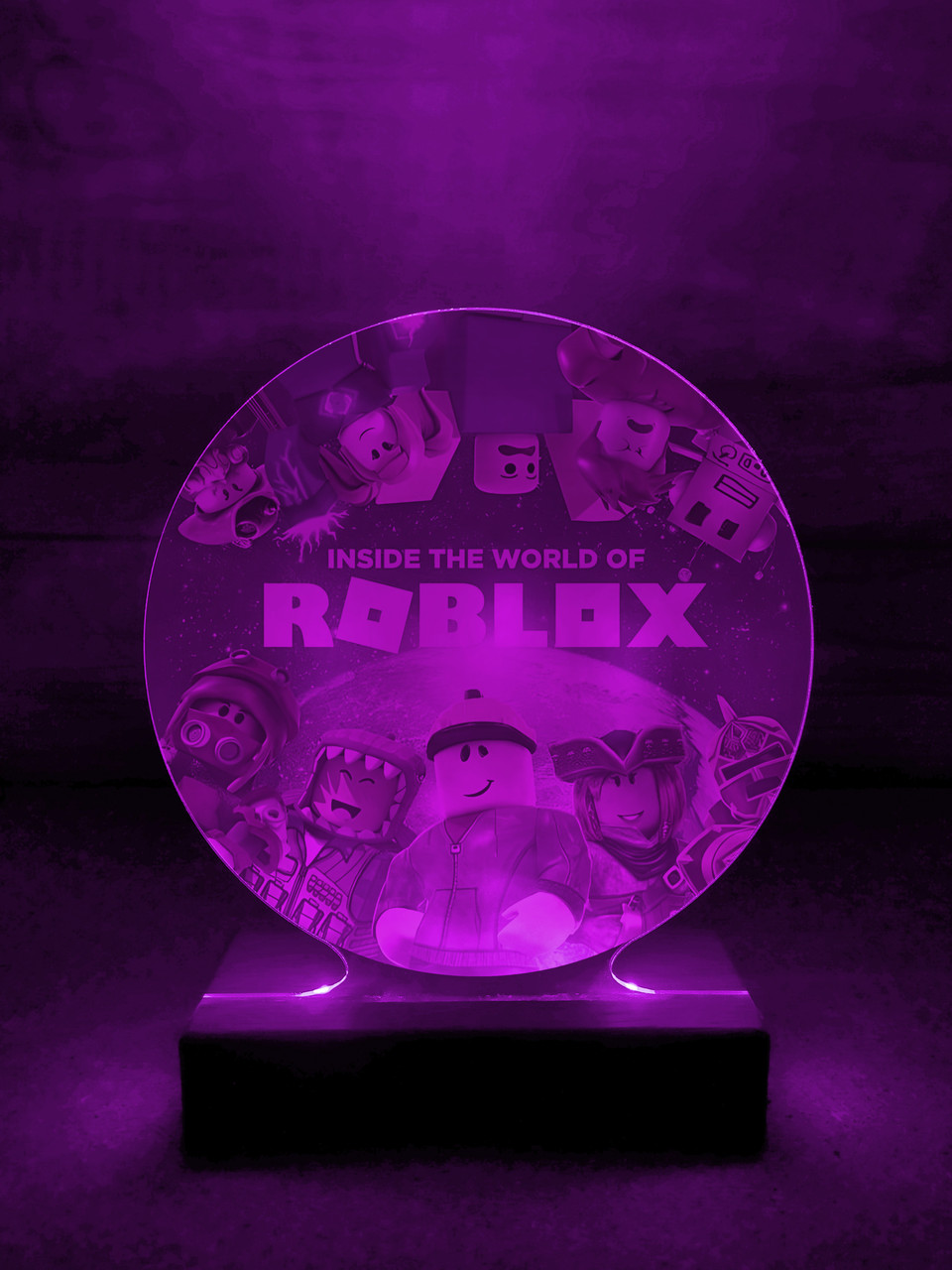 Дитячий нічник Роблокс Roblox на чорній основі (дизайн 28.5) - Зображення 4