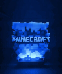 Переносний дитячий нічничок Куб Майнкрафт з USB роз'ємом