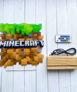 Alternative view of Дитячий нічник Куб Майнкрафт Minecraft