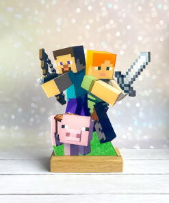 Дитячий нічник Стів і Алекс із Майнкрафт Minecraft