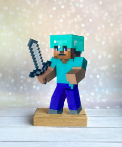 Дитячий нічник Стів із Майнкрафт Minecraft