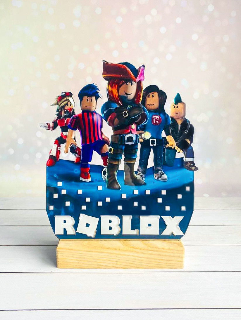 Переносний дитячий нічник Роблокс Roblox з USB роз'ємом (дизайн 17) - Зображення 6