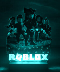 ВАВ! Дитячий нічник-світильник Роблокс Roblox з налаштуванням підсвітки (дизайн 25, чорна підставка)