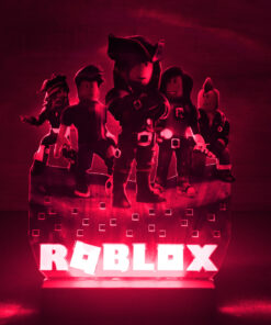 Alternative view of ВАВ! Дитячий нічник-світильник Роблокс Roblox з налаштуванням підсвітки (дизайн 25, чорна підставка)