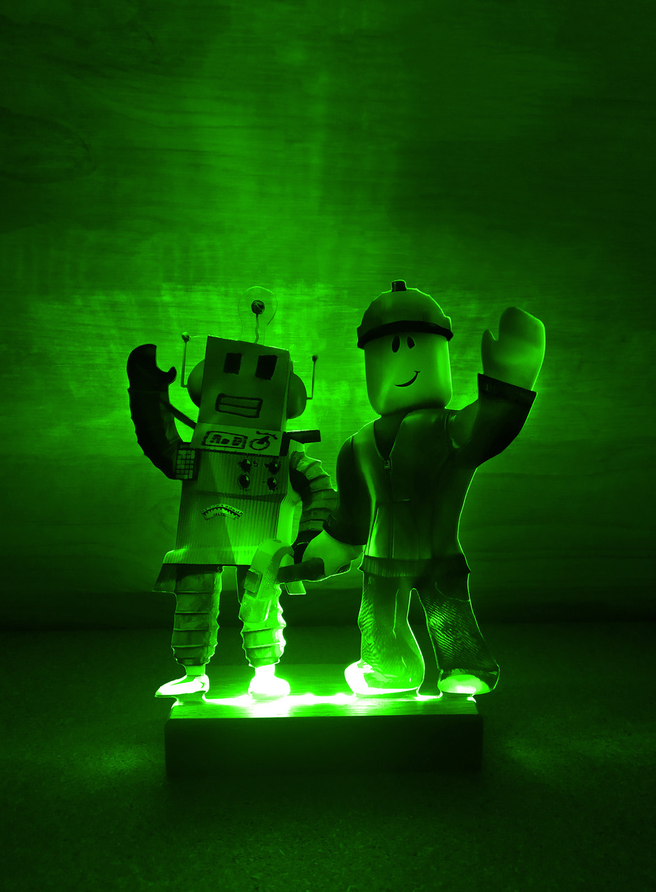 Дитячий нічник Робот і Будівельник з Роблокса Roblox (дизайн 26) - Зображення 7