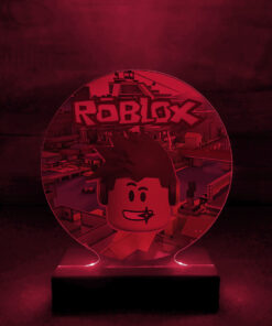 Alternative view of Дитячий нічник Роблокс Roblox на чорній підставці (дизайн 28.3)