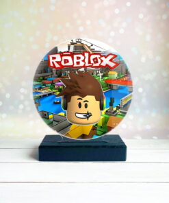 Дитячий нічник Роблокс Roblox на чорній підставці (дизайн 28.3)