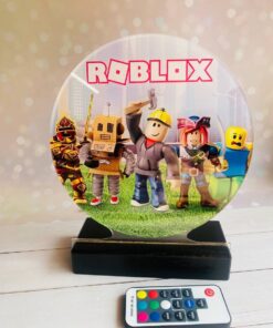 Alternative view of Дитячий нічник Роблокс Roblox на чорній підставці (дизайн 28.2)