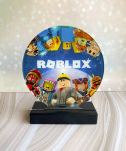 Alternative view of Дитячий нічник Роблокс Roblox на чорній основі (дизайн 28.5)