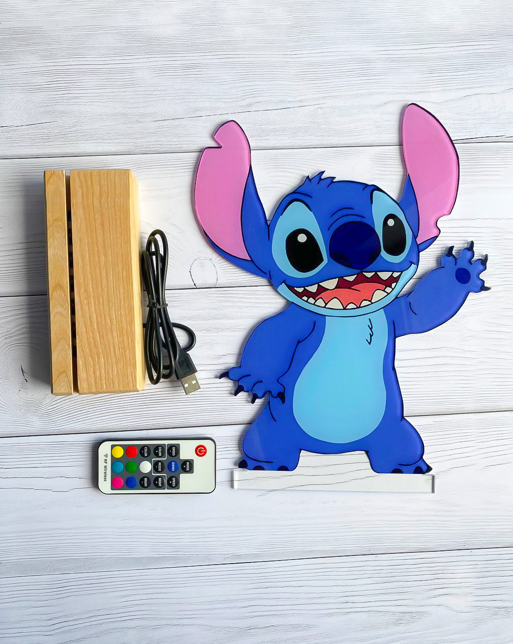Переносний дитячий нічничок Стіч з USB роз'ємом - Зображення 9
