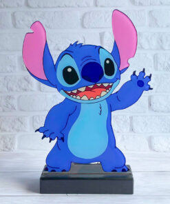 Дитячий нічник Стич / Stitch на чорній підставці