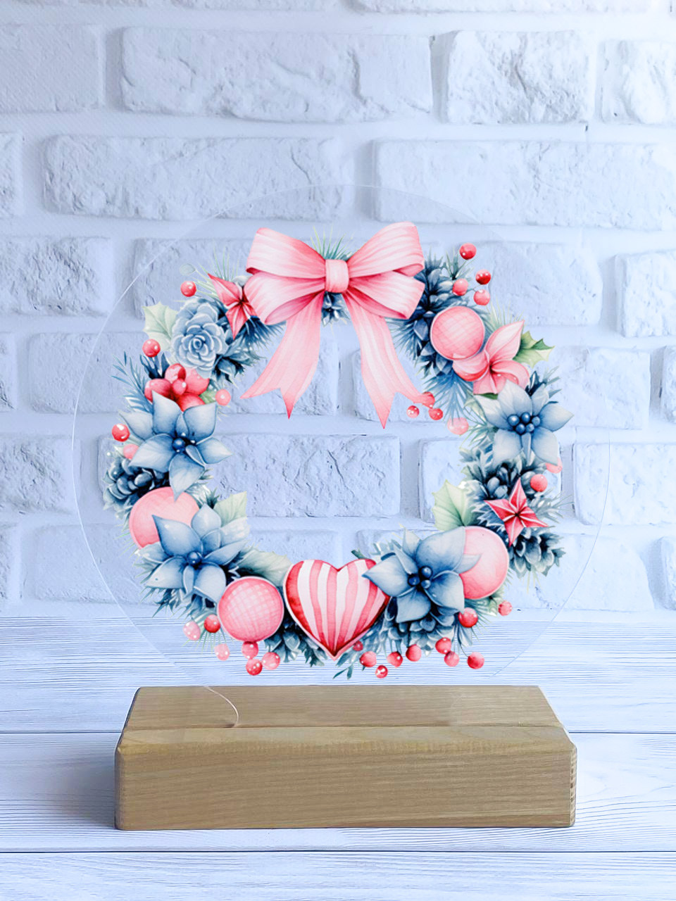 Нічник Святковий Вінок (дизайн 29)