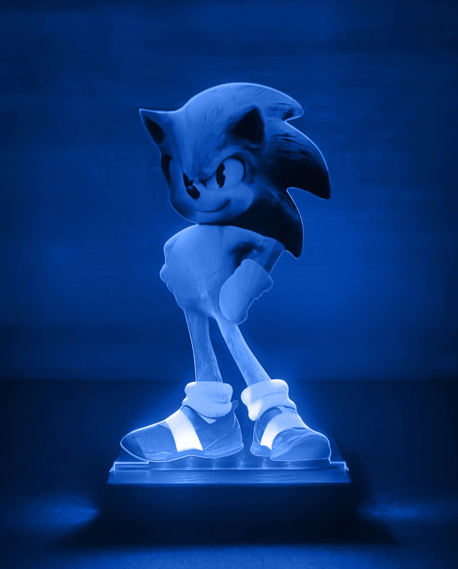 Дитячий нічник Їжак Сонік Sonic на світлій підставці - Зображення 2