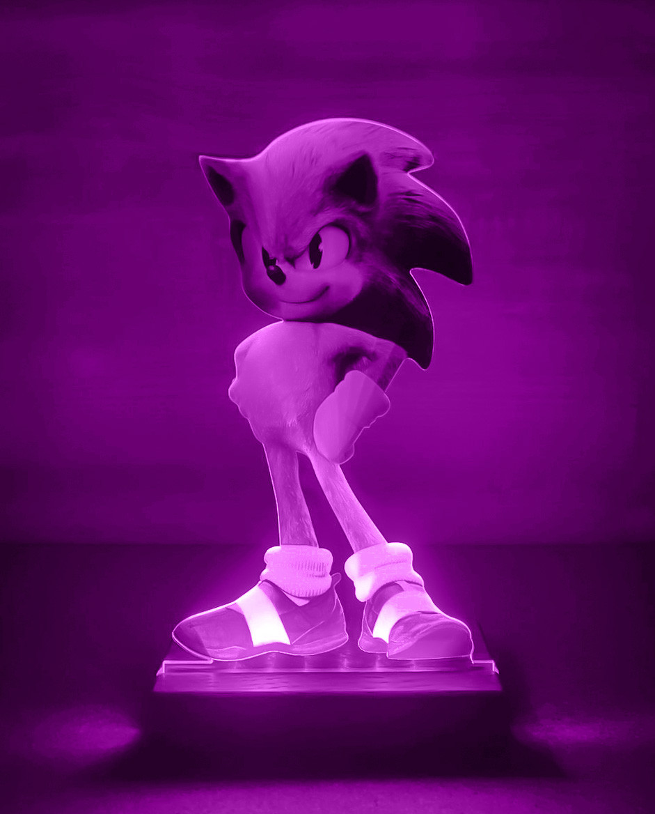 Дитячий нічник Їжак Сонік Sonic на світлій підставці - Зображення 4