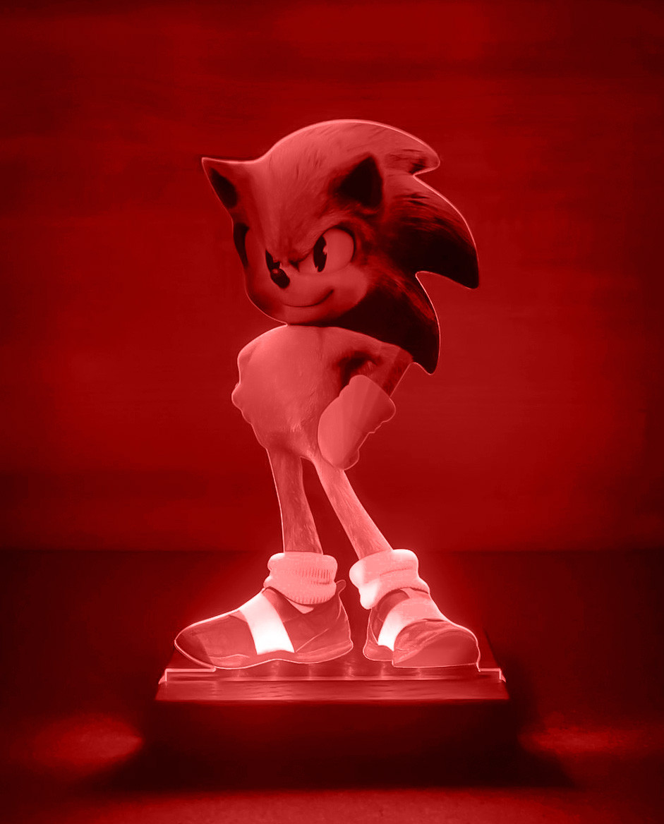Дитячий нічник Їжак Сонік Sonic на світлій підставці - Зображення 6