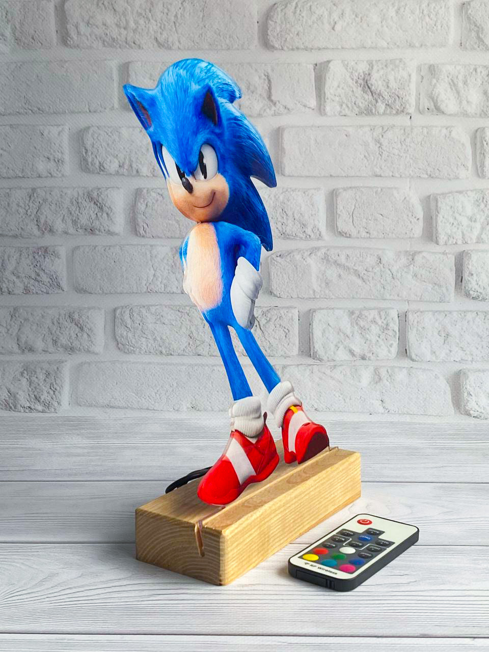 Дитячий нічник Їжак Сонік Sonic на світлій підставці - Зображення 8