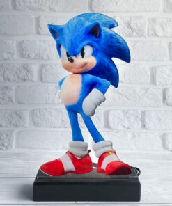 Дитячий нічник Їжак Сонік Sonic на чорній підставці