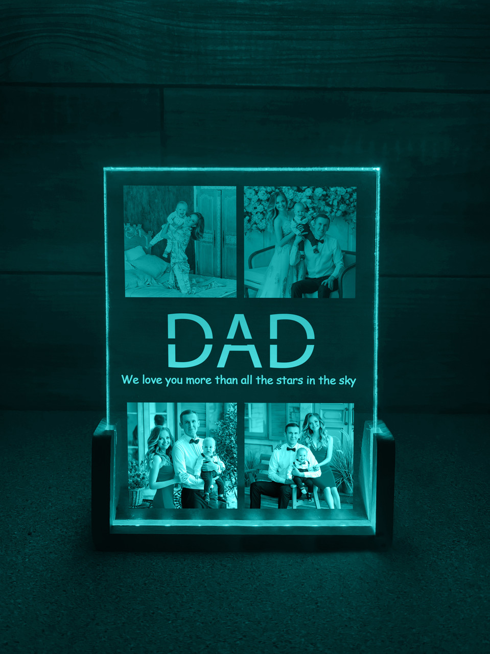 Нічник на 4 фото Тато (DAD)