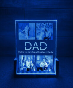 Alternative view of Нічник на 4 фото Тато (DAD)