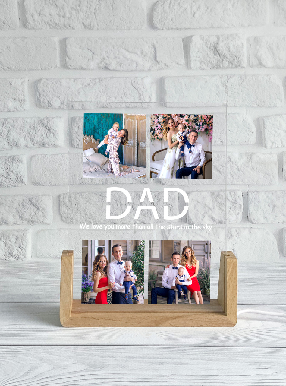 Нічник на 4 фото Тато (DAD) - Зображення 6