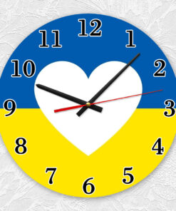 Годинник настінний Україна. Серце