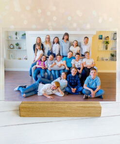 Велика акрилова фотографія на дерев'яній підставці (30х20 см, горизонтальна)