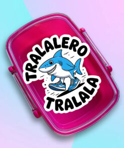 Ланч бокс рожевий Акула Тралалеро Тралала Tralalero Tralala 800 мл (дизайн 55)